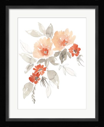 Framed Terra Cotta Cascade I Print