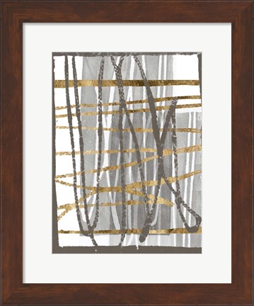 Framed Golden Thread I Print