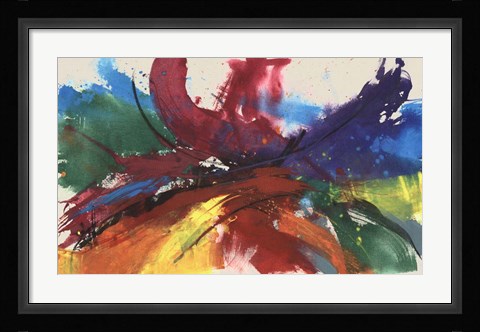 Framed Twisting Rainbow II Print