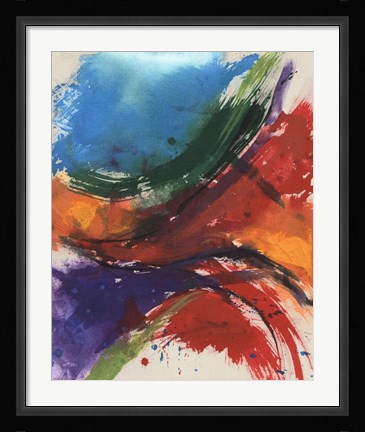 Framed Primary Splash I Print