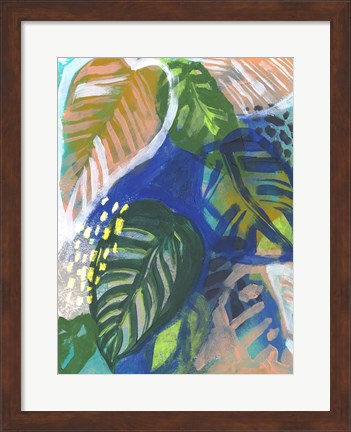 Framed Hazy Jungle II Print