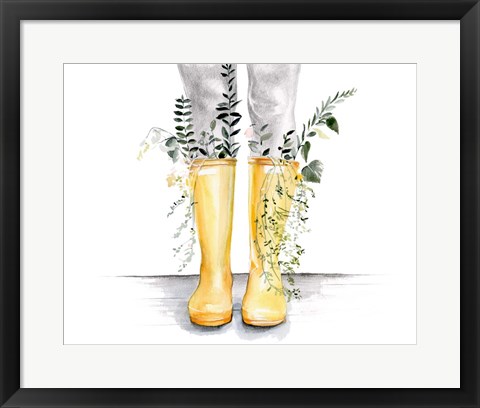 Framed Flow &amp; Grow I Print