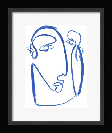 Framed Blue Self II Print