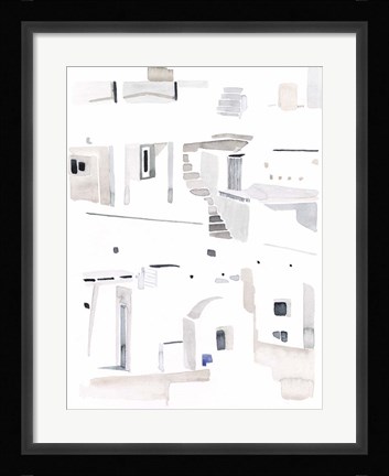 Framed Ascending Neutrals II Print