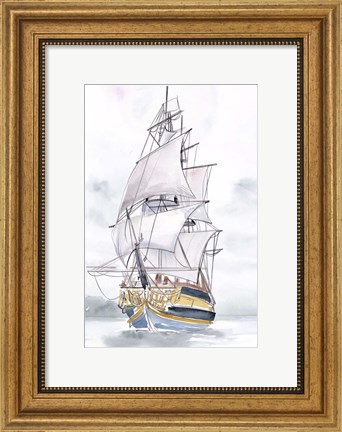 Framed Tall Ship II Print