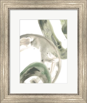 Framed Concentric Lichen I Print
