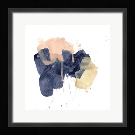 Framed Earthtone Gesture II Print