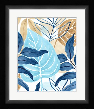 Framed Blue Jungle III Print