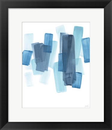 Framed Azure Fragment II Print