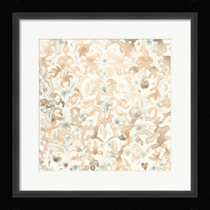 Framed Terracotta Garden Tile II Print