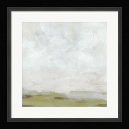 Framed Moss Horizon I Print
