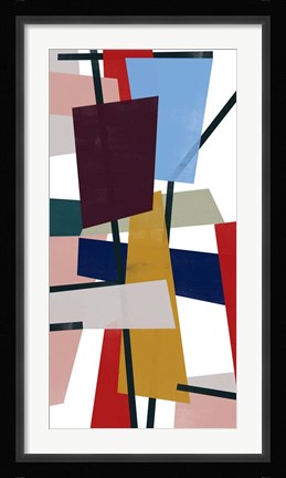 Framed Polygon Mobile I Print