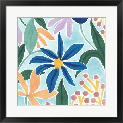 Framed Tiki Square I Print