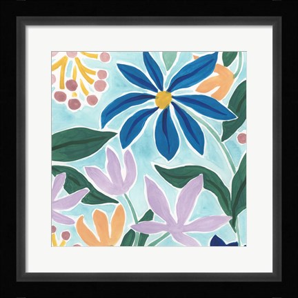 Framed Tiki Square II Print