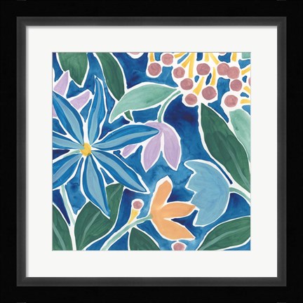 Framed Tiki Square III Print