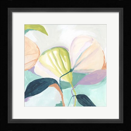 Framed Fan Flowers I Print