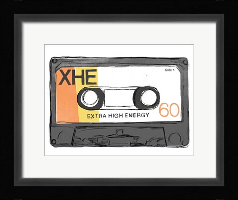 Framed Mix Tape I Print