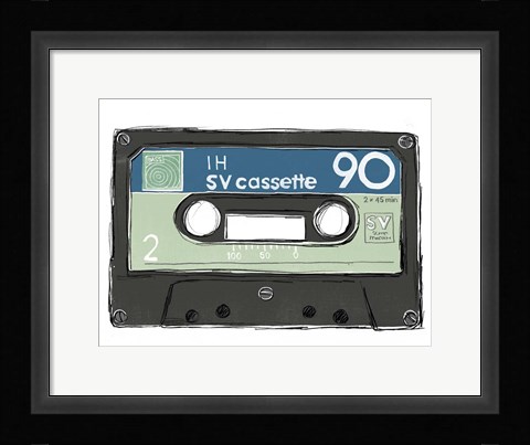 Framed Mix Tape II Print