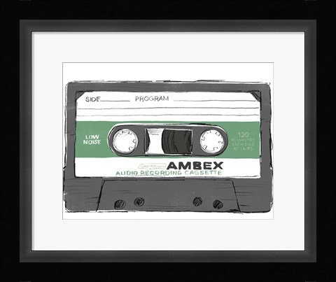 Framed Mix Tape VI Print