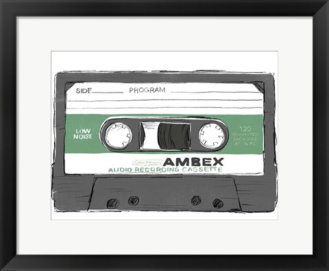 Framed Mix Tape VI Print