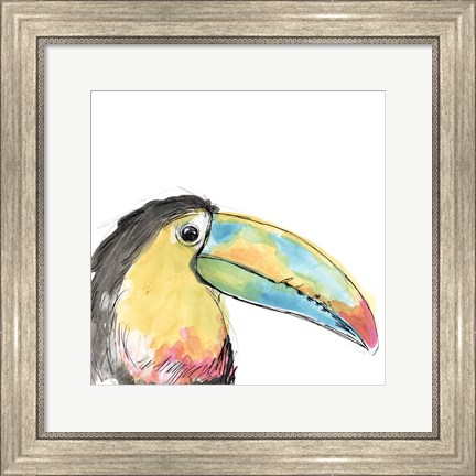 Framed Tropical Bird Portrait II Print
