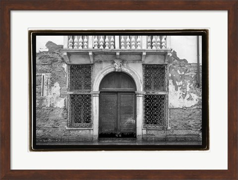 Framed Venice Facade I Print