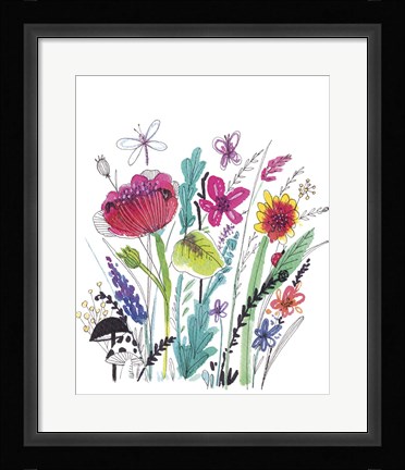 Framed Free Floral III Print