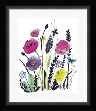 Framed Free Floral IV Print