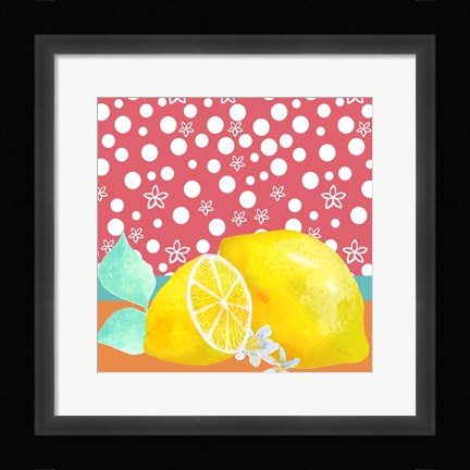 Framed Lemon Inspiration I Print