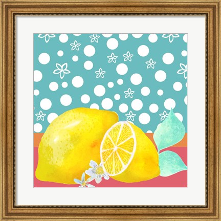 Framed Lemon Inspiration II Print