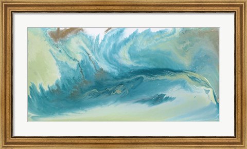 Framed Breaking Surf I Print
