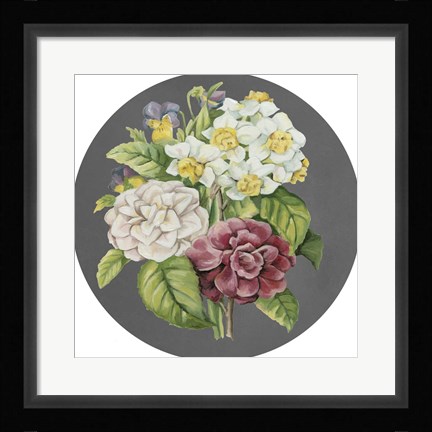 Framed Dramatic Floral Bouquet II Print