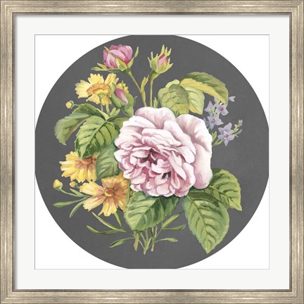 Framed Dramatic Floral Bouquet III Print