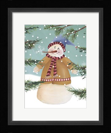 Framed Snow is Falling II Print