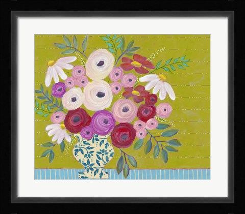 Framed Bold Flowers I Print