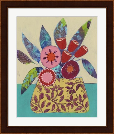 Framed Boheme Floral I Print