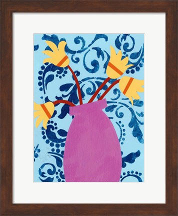 Framed Graphic Vase II Print