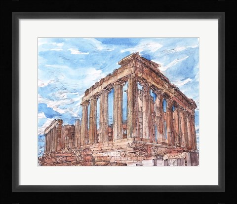 Framed Secret Greece I Print