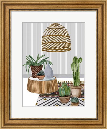 Framed Desert Weavers I Print