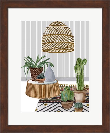 Framed Desert Weavers I Print