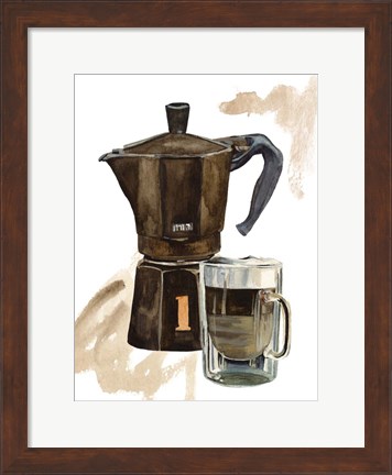 Framed Morning Coffee III Print