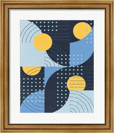 Framed Moonlit Surf II Print