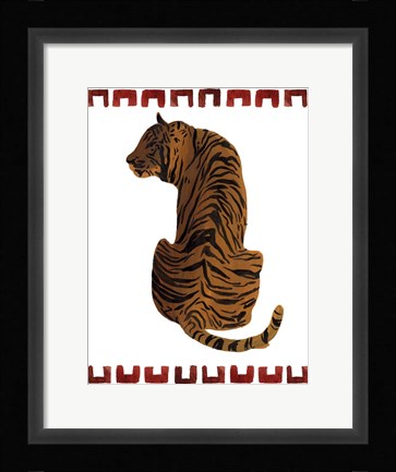 Framed Asian Tiger I Print