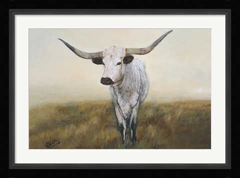 Framed Knight in White Satin II Print