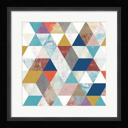 Framed Bright Mosaic II Print