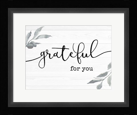 Framed Faithful Script II Print