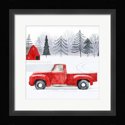 Framed Snow Country I Print