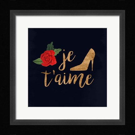 Framed Oui Oui Glam I Print