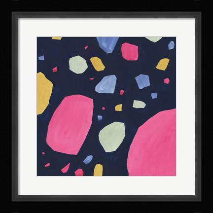 Framed Bright Terrazzo I Print