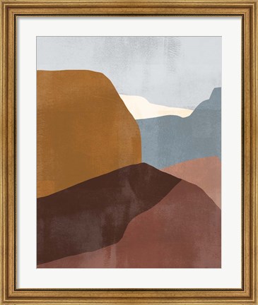 Framed Sedona Colorblock III Print
